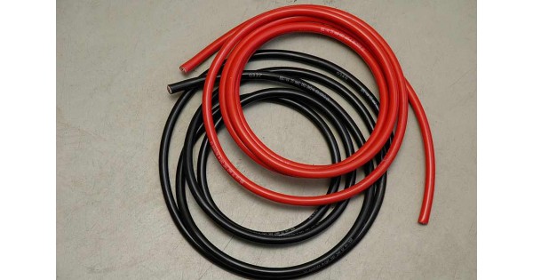 Accu verbindingskabel 16 mm2 met M5 kabeloog (vanaf 25 cm tot 4M