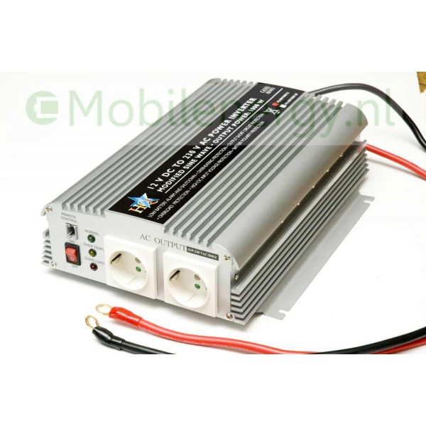 HQ 12 naar 230 volt omvormer, 1000 watt 