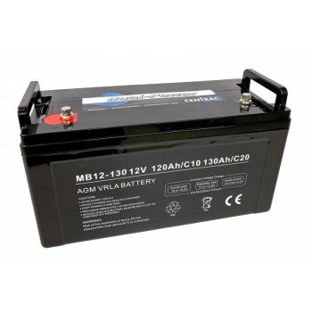 Centrac 12 volt AGM accu 130 Ah