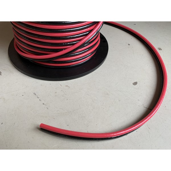 Installatiedraad en accukabel twinflex kaal 10 mm2