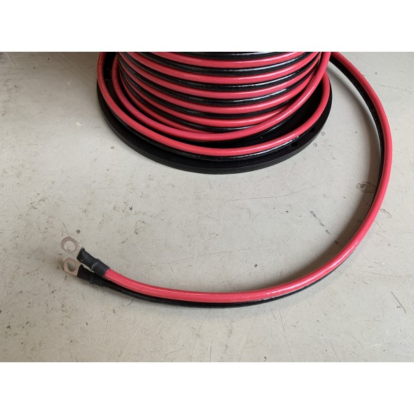 Acculader twinflex kabel 10mm2 met M6 M8 of M10 ogen